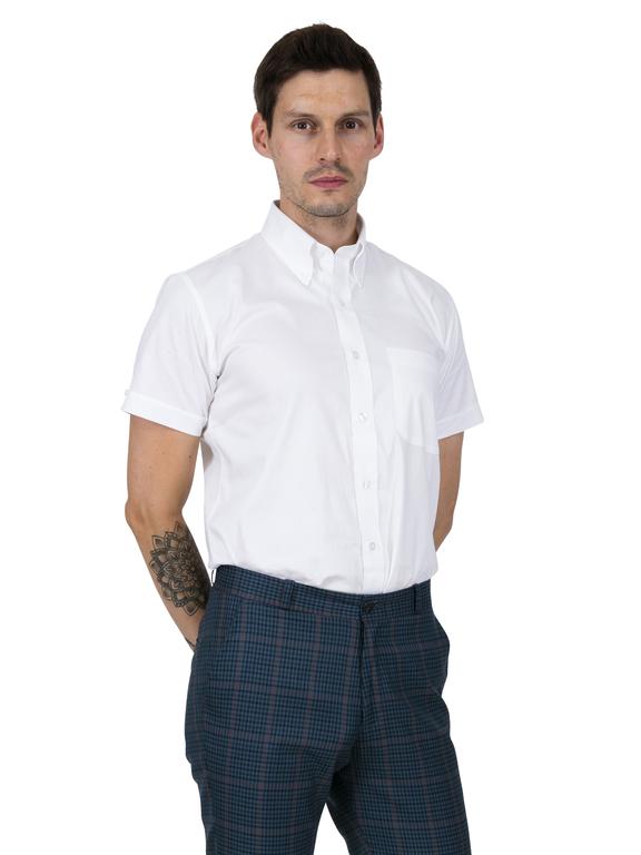 Mens white discount short sleeve shirt