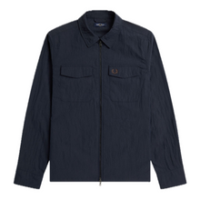 Load image into Gallery viewer, Fred Perry Navy Zip Through Overshirt
