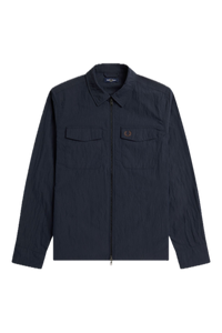 Fred Perry Navy Zip Through Overshirt