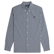 Load image into Gallery viewer, Fred Perry Classic Black Gingham Long Sleeve Shirt
