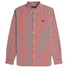 Load image into Gallery viewer, Fred Perry Classic Red Gingham Long Sleeve Shirt
