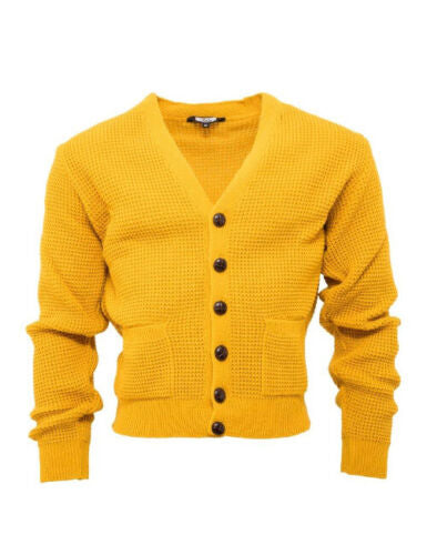 Relco waffle sale knit cardigan