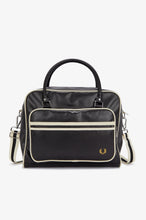 Load image into Gallery viewer, Fred Perry Black &amp; White Holdall Bag
