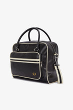 Load image into Gallery viewer, Fred Perry Black &amp; White Holdall Bag
