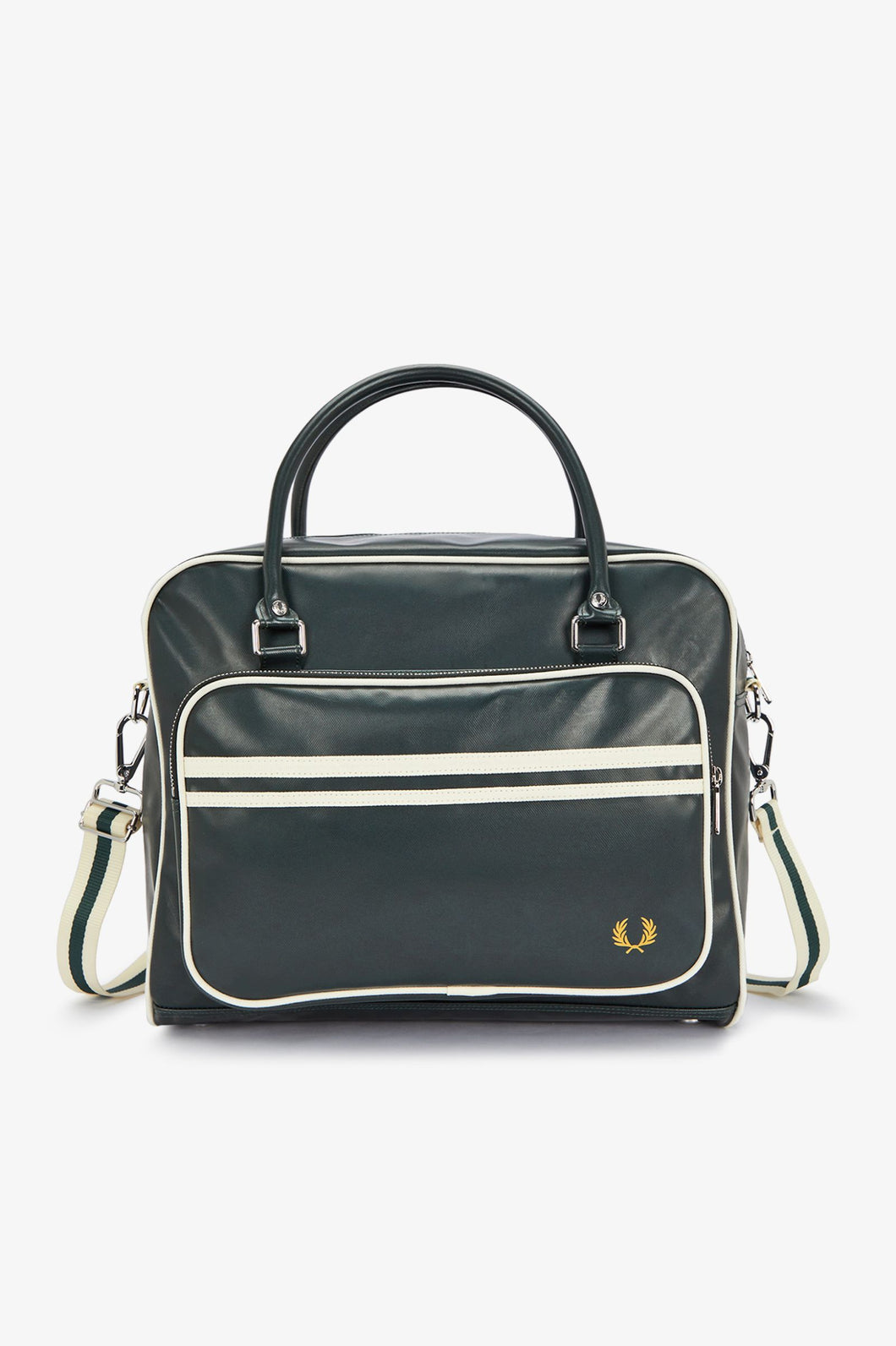 Fred Perry Night Green & White Holdall Bag