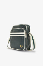 Load image into Gallery viewer, Fred Perry Night Green &amp; White Classic Side Bag
