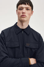 Load image into Gallery viewer, Fred Perry Navy Zip Through Overshirt
