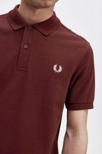 Load image into Gallery viewer, Fred Perry Oxblood Polo with Classic White Crest detailing
