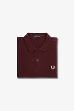 Load image into Gallery viewer, Fred Perry Oxblood Polo with Classic White Crest detailing
