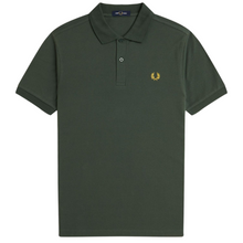 Load image into Gallery viewer, Fred Perry Green Polo with Gold Crest detailing
