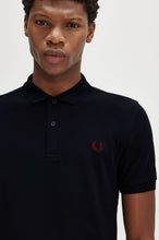 Load image into Gallery viewer, Fred Perry Dark Navy Polo with Burnt Red Crest
