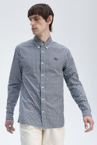 Fred Perry Classic Black Gingham Long Sleeve Shirt