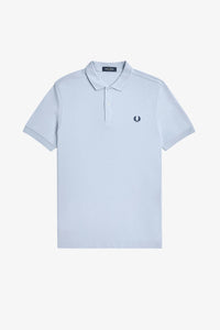 Fred Perry Sky Blue Polo with Cobalt Blue Detail