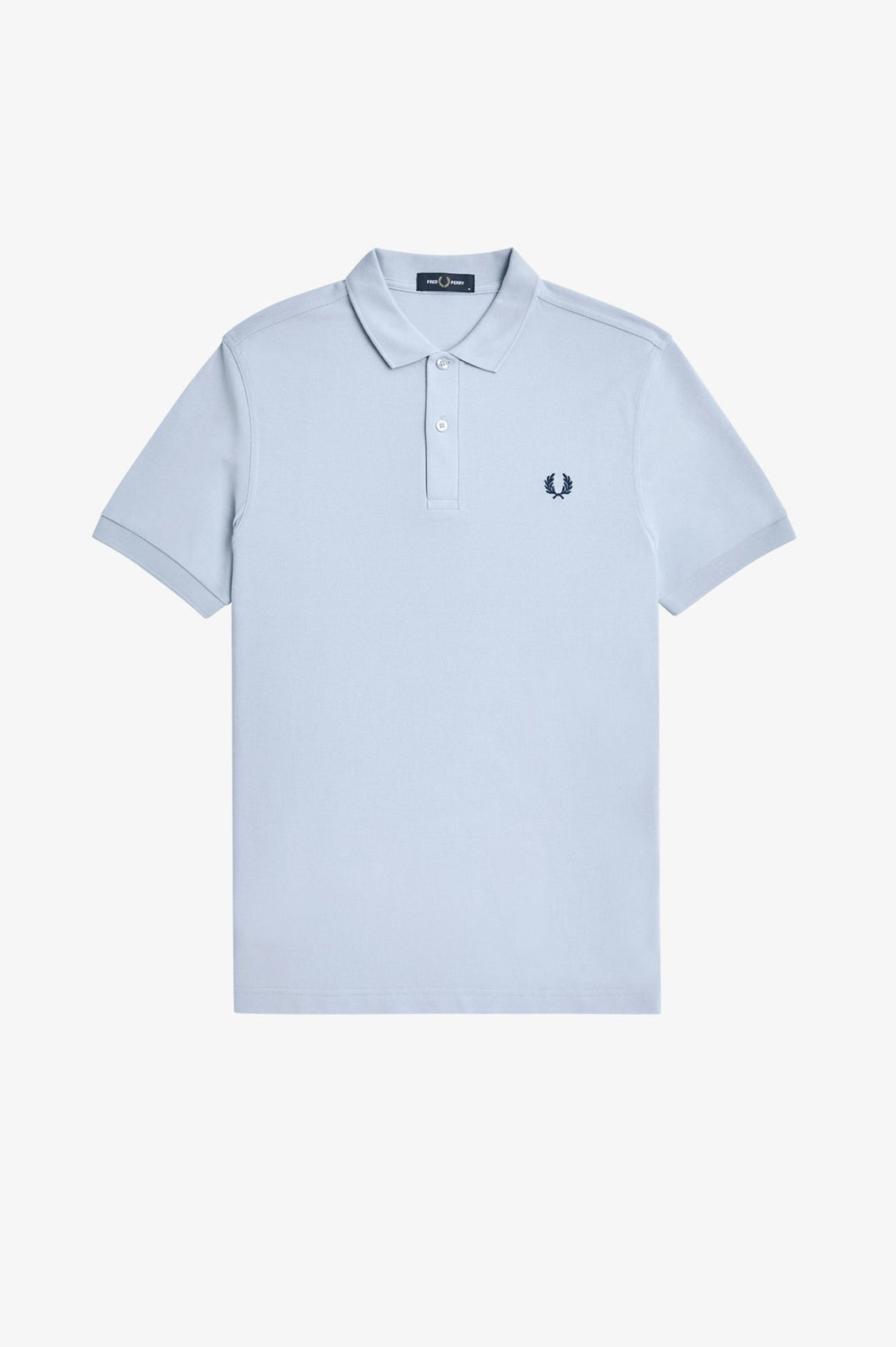 Fred Perry Sky Blue Polo with Cobalt Blue Detail