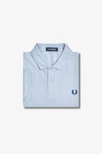 Load image into Gallery viewer, Fred Perry Sky Blue Polo with Cobalt Blue Detail
