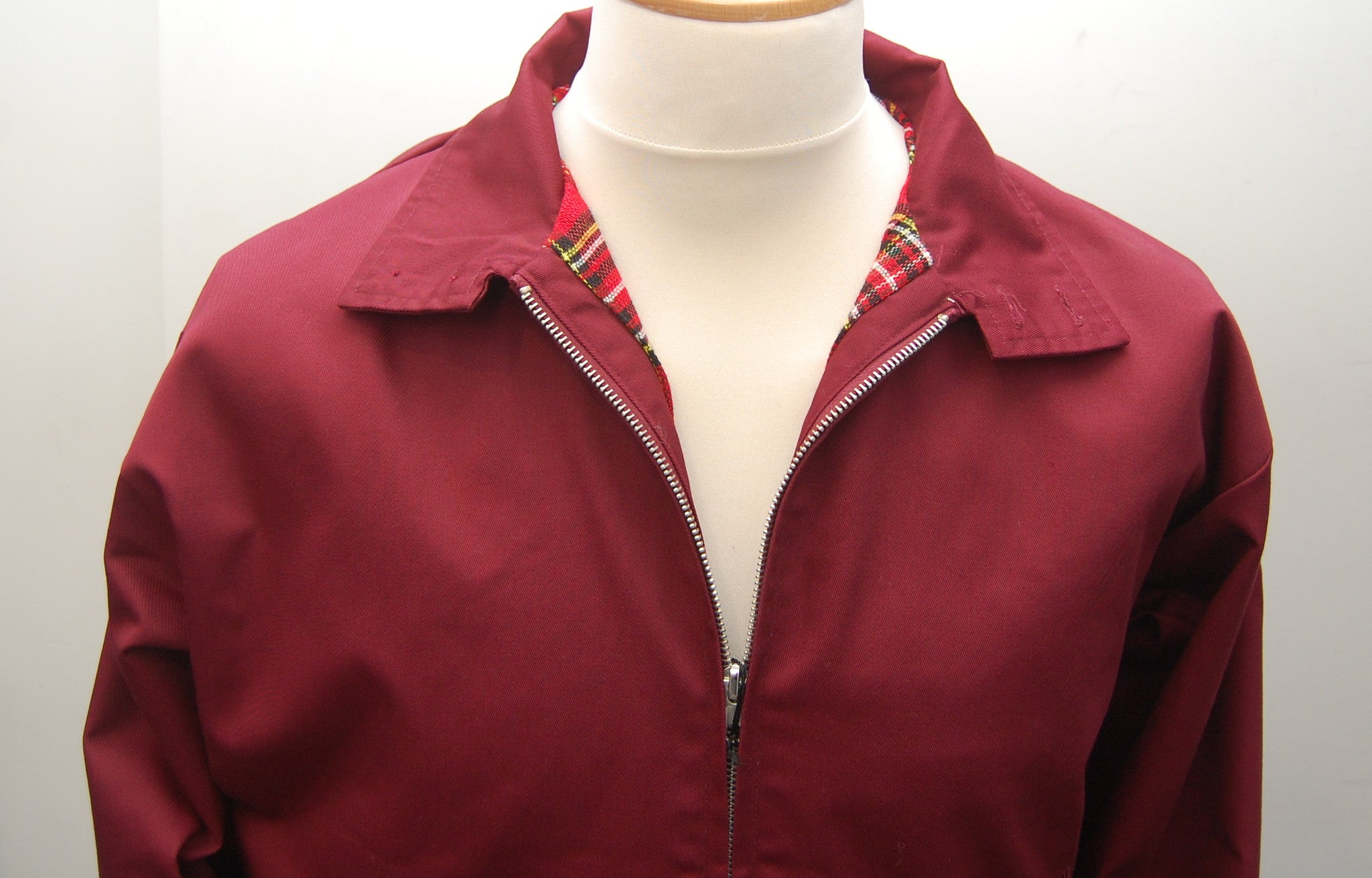 Relco London Men's Harrington Jacket (Burgundy, Small) at  Men's  Clothing store